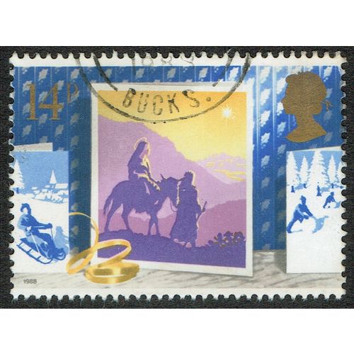 1988 Christmas 14p Multicoloured SG1414 FU