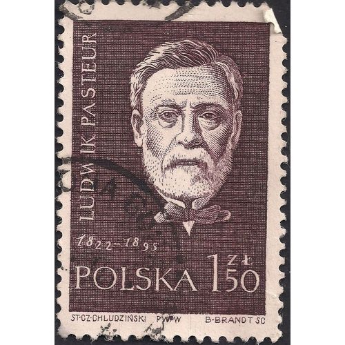 POLAND, Louis Pasteur, brown 1959, 1.50 Zl
