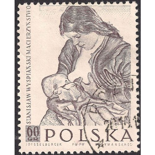 POLAND, Motherhood, by Wyspianski, grey 1959, 60 Gr