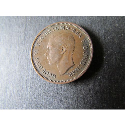 1937 GEORGE VI FARTHING FREE POST. H