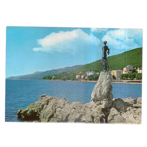 OPATIJA, Croatia vintage used postcard.. JUGOSLAVIA / Yugoslavia stamp =