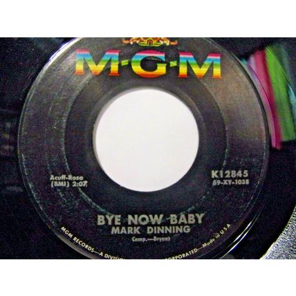 Mark Dinning-Teen Angel / Bye Now Baby-45rpm-1959-VG+