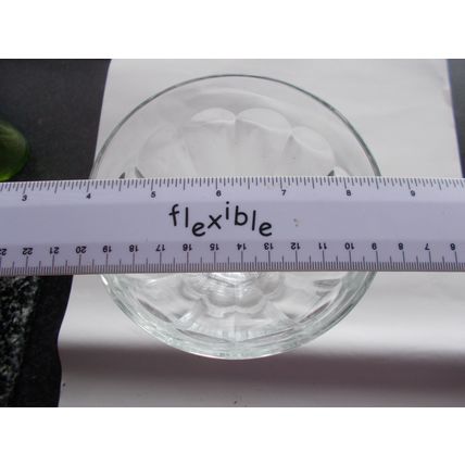 GLASS /COMPOTE / FRUIT 5" (03/02) # # #