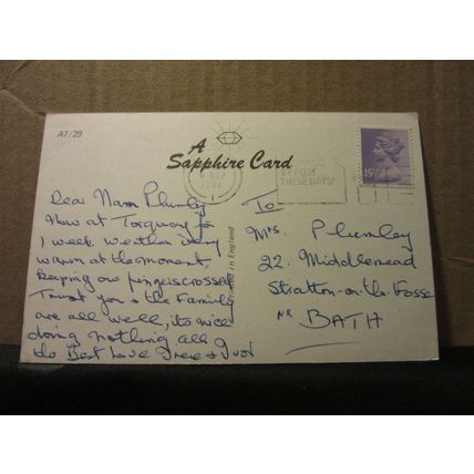 multiview, TORQUAY, DEVON .used postcard...by Sapphire 1982 pm =