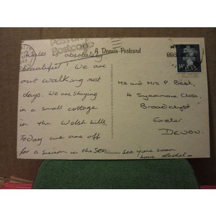 FURNACE FALLS, DYFED. used postcard by E T W Dennis.. 1988 pm