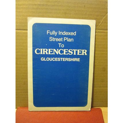 CIRNENCESTER, GLOUCESTERSHIRE Street Plan vintage 1984 sheet map Tourist Imfor #