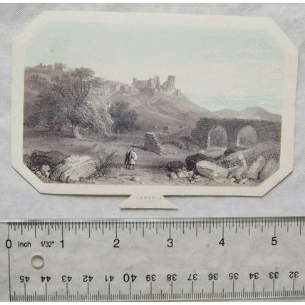 Vintage: coloured engraving - Samaria