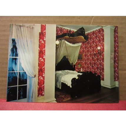 bedroom, AMERICAN MUSEUM, CLAVERTON MANOR, BATH. SOMERSET unused postcard /