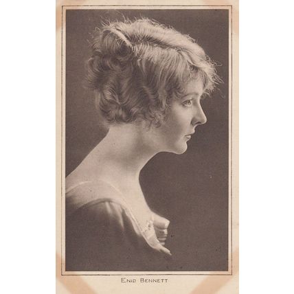 Enid Bennett Silent Movie WW1 Actress Antique Postcard