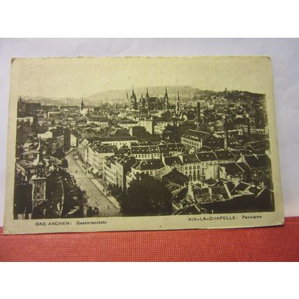 GESAMIANSICHT, BAD AACHEN, GERMANY unused antique postcard #