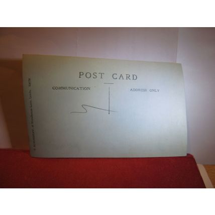 MOTHER & SON, antique portrait photograph postcard by F. Scrimshaw of Leeds =