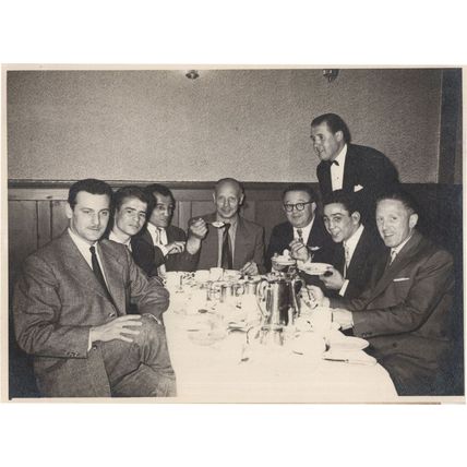 Bobby Diamond Boxing Manager At 1940s Scottish Boxers Dinner Old Photo