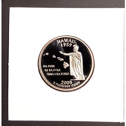 1-2008 S ( CLAD PROOF/ DCAM ) HAWAII STATEHOOD QUARTER.