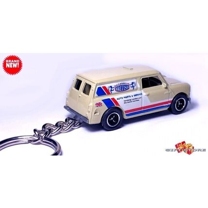 HTF KEYCHAIN AUSTIN/MORRIS MINI COOPER AUTOPARTS UK/GB VAN CUSTOM GREAT GIFT
