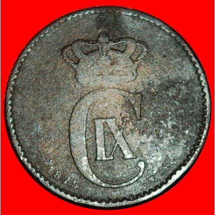Ⰶ DOLPHIN(1874-1906):DENMARK★2 ORE 1875! CHRISTIAN IX (1874★LOW START★NO RESERVE