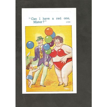 Comedy Postcard C Richter # 11930 Red one