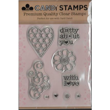 Candi Stamps. Love Stamp Set. Stamping Cardmaking Scrapbooking Crafts