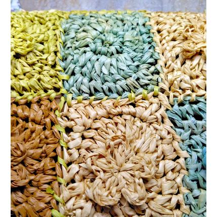 Cappelli Straworld Bag BOHO Floral Woven Beach Purse Spring Summer NWT FLAW!