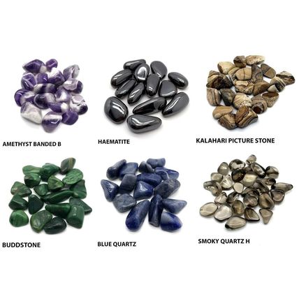 Natural Tumblestones 10-30mm BUY 6 get 6 FREE Chakra Healing Crystals Set Reiki