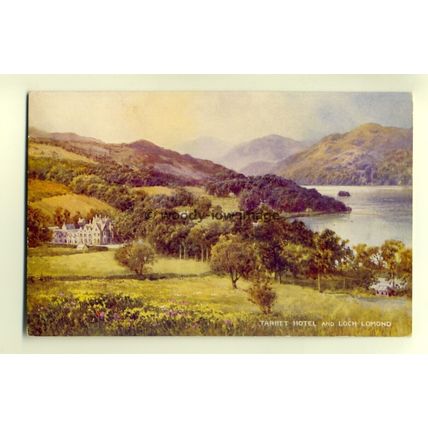 ar0060 - The Tarbet Hotel and Loch Lomond - Unknown Artist - Postcard
