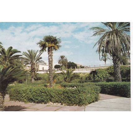 Menfi Villa Comunale Italy Postcard used crease