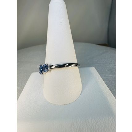 Ring Bomb Party Sz11 RBP Brilliant Blue Cluster Gems Rhodium P Band Jewelry