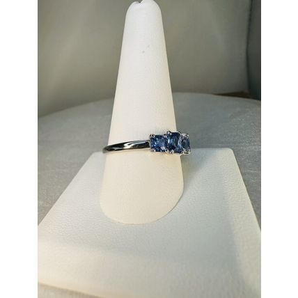 Ring Bomb Party Sz11 RBP Brilliant Blue Cluster Gems Rhodium P Band Jewelry
