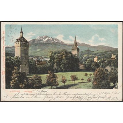 Musegg, Luzern, 1903 - Wehrli AK