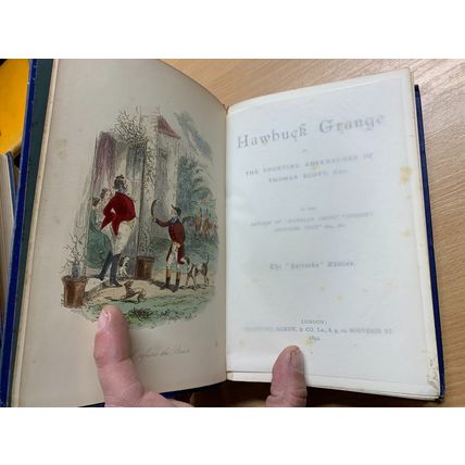 1892 ROBERT SMITH SURTEES "HAWBUCK GRANGE" FICTION ILLUSTRATED ANTIQUE BOOK (P5)