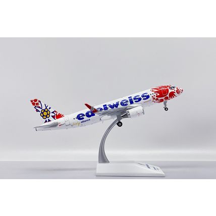 AIRBUS A320 EDELWEISS AIR REG: HB-JLT WITH STAND - JCWINGS XX20337 1/200