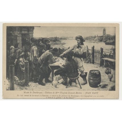 Musée de Dunkerque Tableau de Virginie Demont-Breton. JEAN BART early 20th C Art