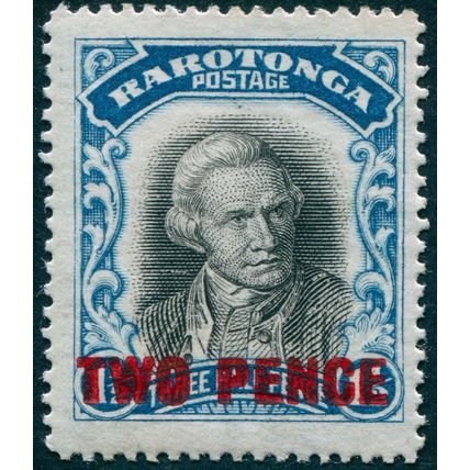 Cook Islands 1931 2d on 1½d black & blue SG94 unused