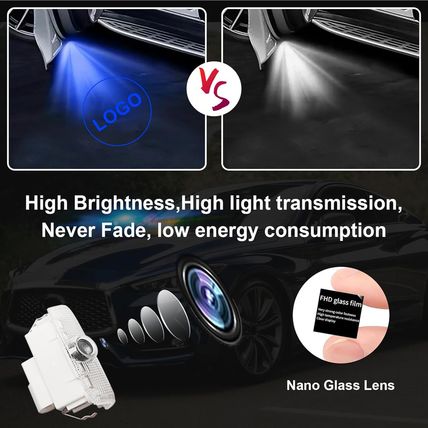 4PCS No Fade Car Door Light Logo Compatible for Infiniti, RCBDCYGJ Ultra-Bright