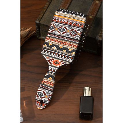 Elmwood Western Geometric Pattern Anti-Static Air Cushion Comb