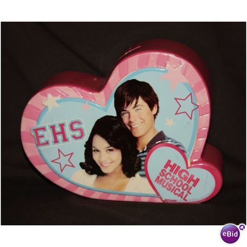 Disney High School Musical Heart Shaped Ceramic Bank