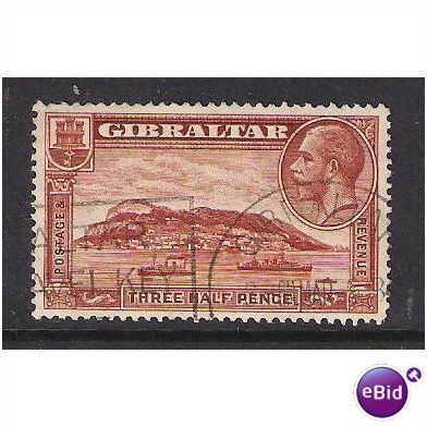 GIBRALTAR 1931/33 SG 111 1/2d RED BROWN FINE USED