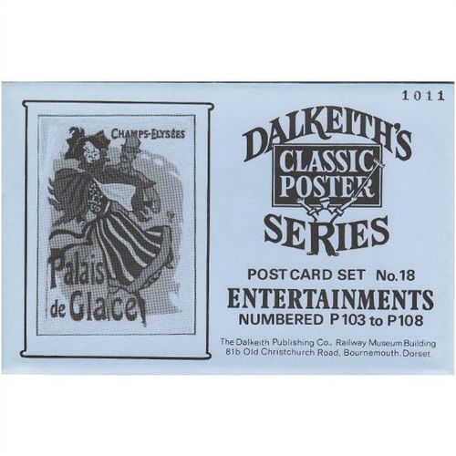 6 Dalkeith Classic Poster Postcard ENTERTAINMENTS Dance Cinema Wrestling Theatre