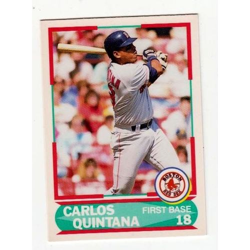 1990 Score Young Superstars Carlos Quintana RC rookie card #42 – Red Sox