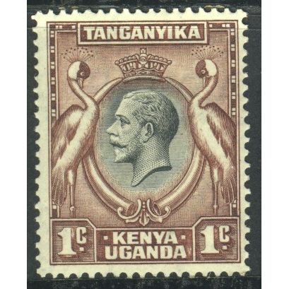 KUT - 1935 - SG110 - 1c black/brown - South African Crowned Cranes - KGV - MH