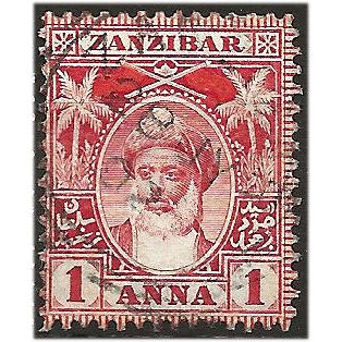 Zanzibar 1901 SG190 1a Carmine Fine Used . ..