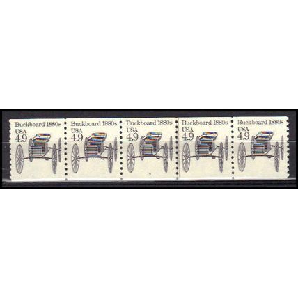 2124 4.9c Buckboard Very Fine MNH Dry Gum PNC 4/5 X0308