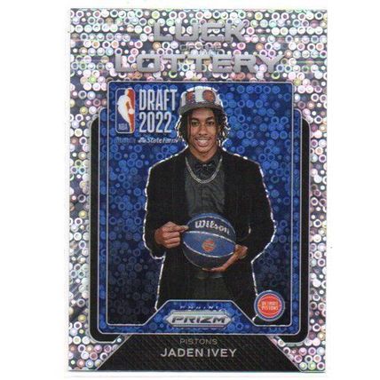 PRIZM LUCK OF THE LOTTERY DISCO PRIZM JADEN IVEY ROOKIE REFRACTOR