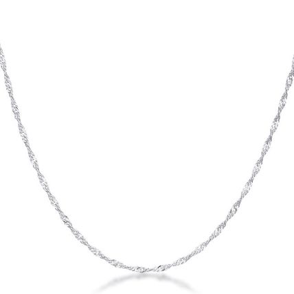 16 Inch Silver Twisted Chain