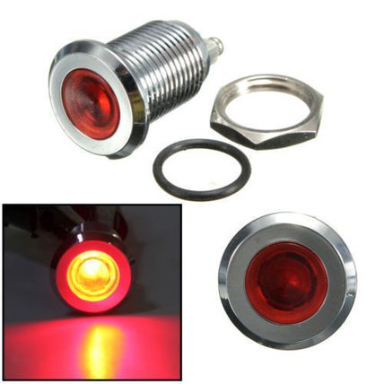 16mm Metal Indicator Dash Light Lamp Terminal Screw Panel Car Boat 12V-24V LED..