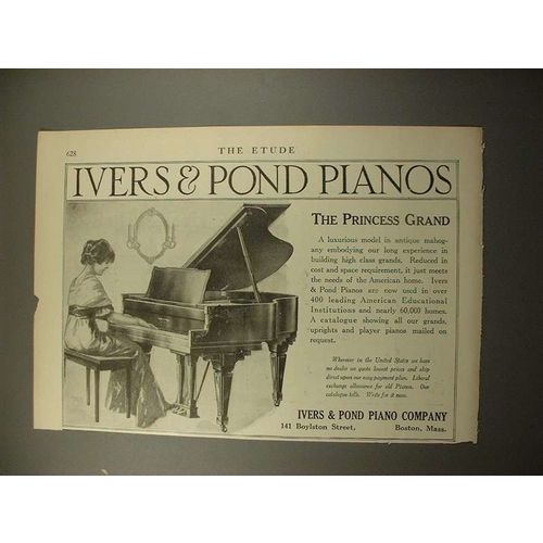 1915 Ivers & Pond Princess Grand Piano Ad!