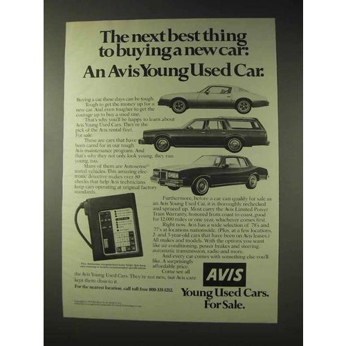 1978 Avis Rent-A-Car Ad - The Next Best Thing