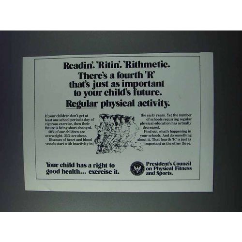1981 President's Council on Physical Fitness Sports Ad