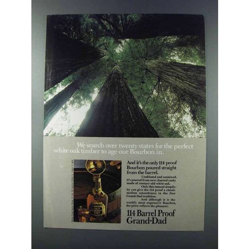 1981 Old Grand Dad Special Selection 114 Bourbon Ad - Oak Timber