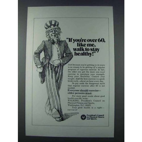 1981 President's Council on Physical Fitness Sports Ad - Over 60