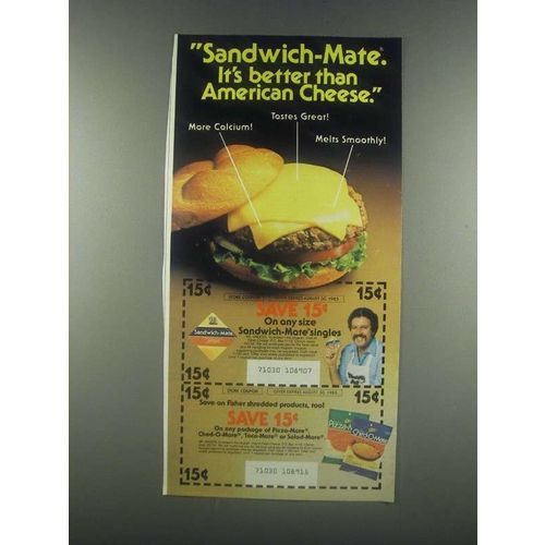 1985 Sandwich-Mate Singles, Pizza-Mate & Ched-O-Mate Ad
